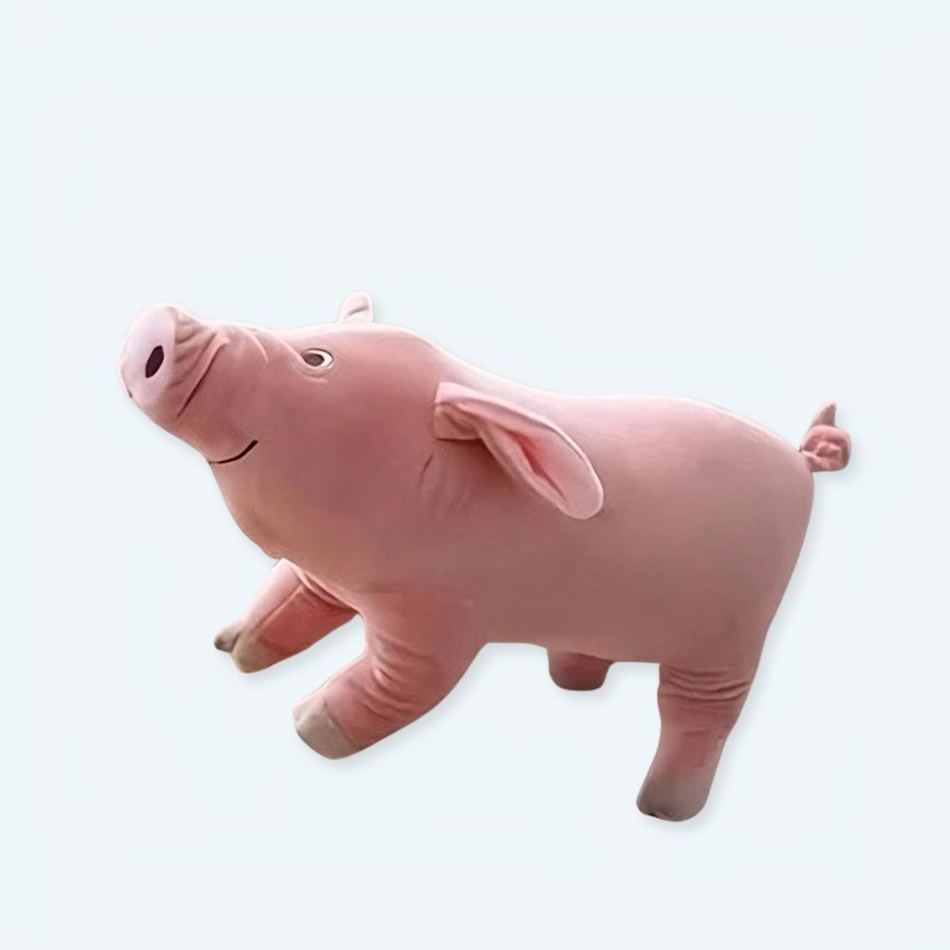 Peluche cochon rose doux câlin compagnon enfant La compagnie de la peluche