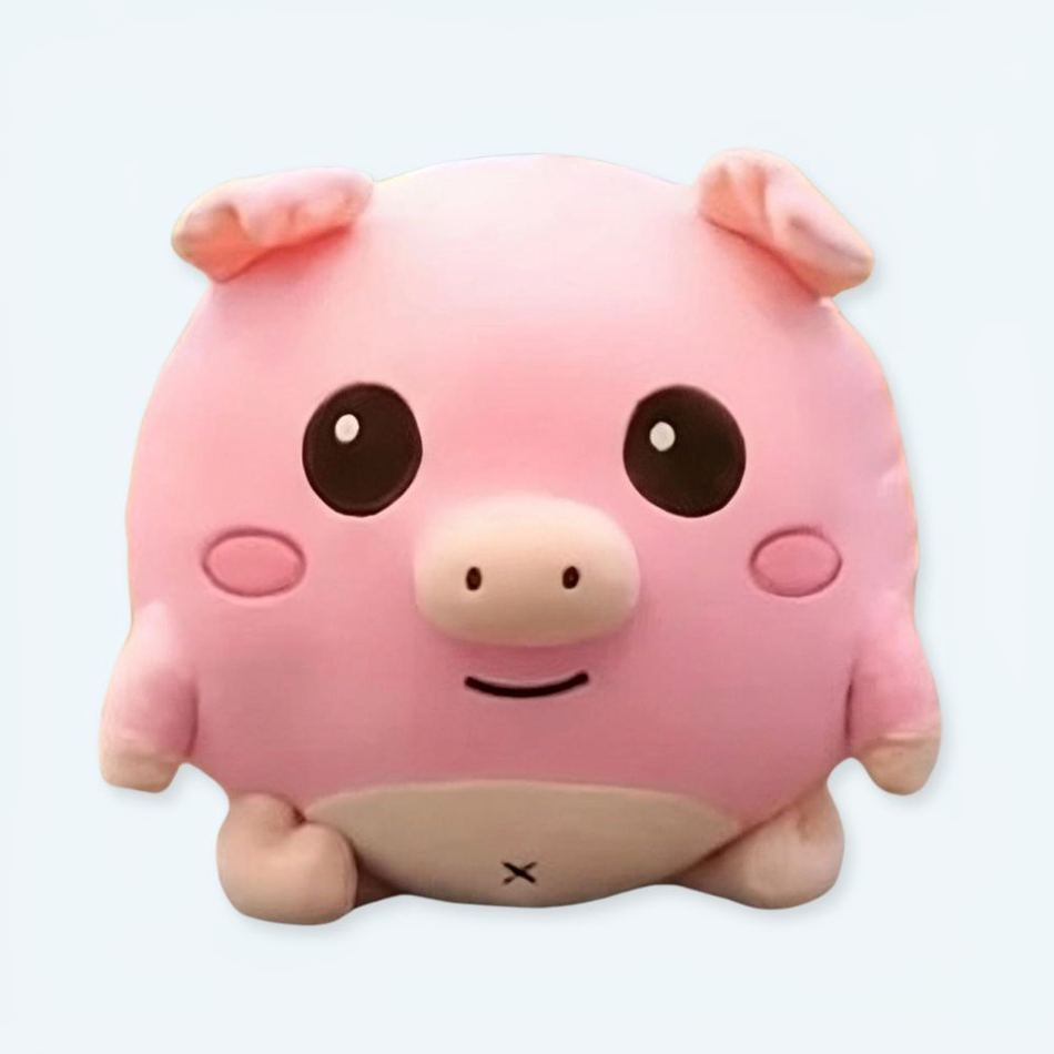 Peluche cochon rose doux enfant timide câlin 30cm La compagnie de la peluche