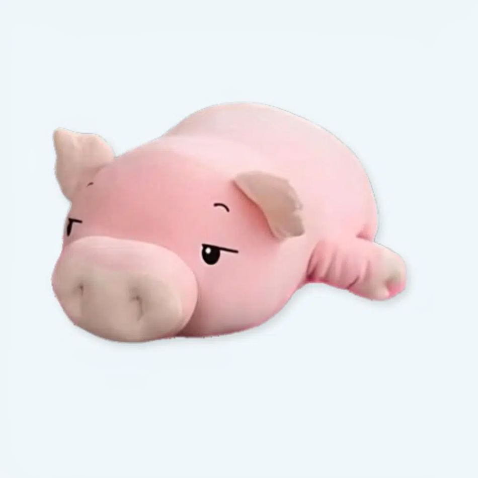 Peluche cochon rose doux sommeil enfant rêveur 40cm La compagnie de la peluche