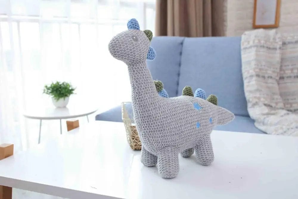 Peluche crochet dinosaure au long cou