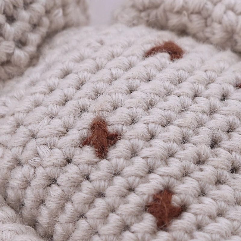 Peluche crochet girafe timide