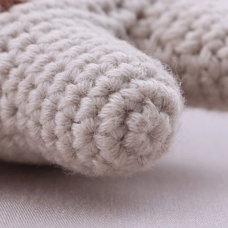 Peluche crochet girafe timide