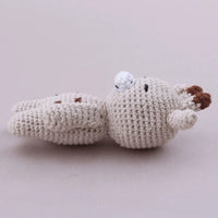 Peluche crochet girafe timide