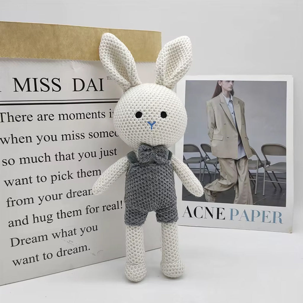 Peluche crochet lapin doux enfant câlin univers tendre La compagnie de la peluche