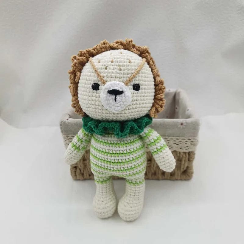 Peluche crochet lion mécontent