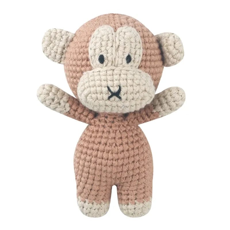 Peluche crochet singe à la grosse tête