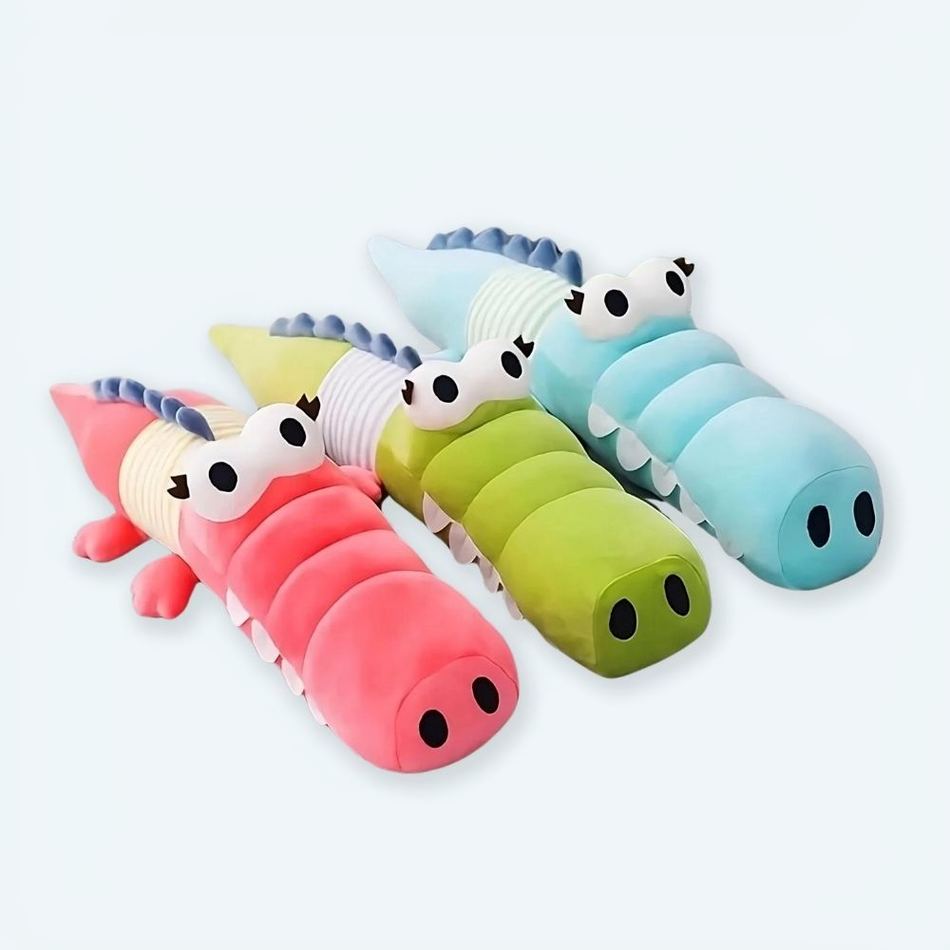 Peluche crocodile vert doux enfant câlin amusant La compagnie de la peluche