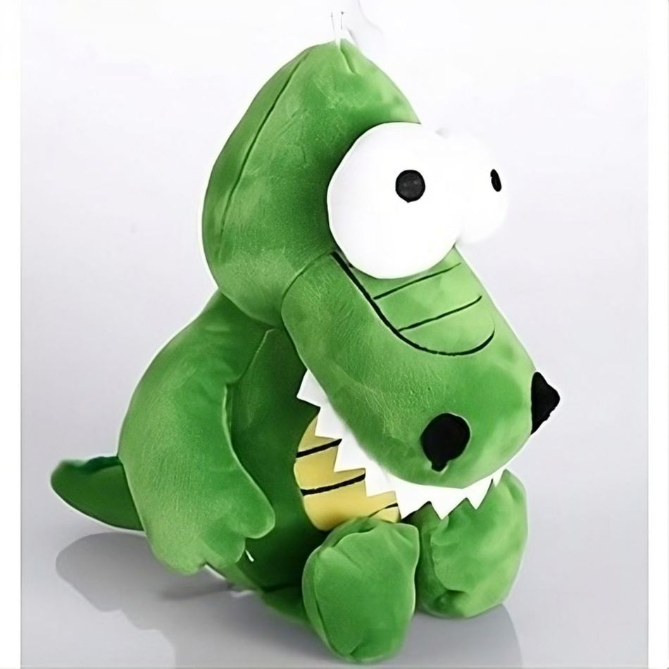 Peluche crocodile vert moelleux amusant enfant jouet La compagnie de la peluche