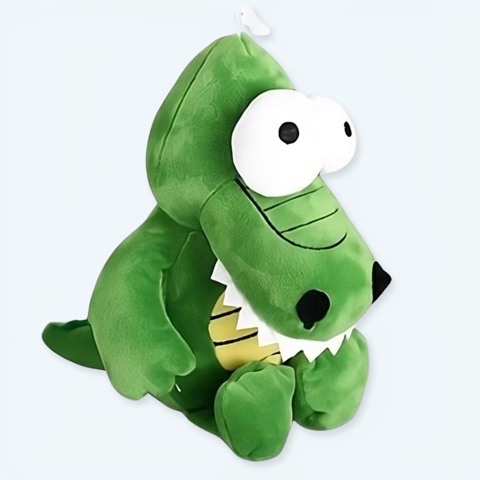 Peluche crocodile vert moelleux amusant enfant jouet La compagnie de la peluche