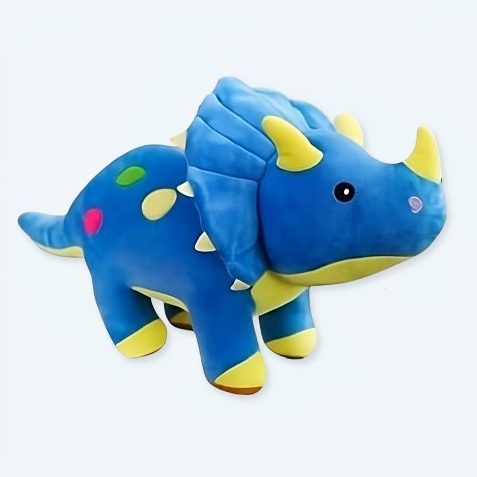 Peluche dinosaure bleu câlin douillet enfant doudou 100cm La compagnie de la peluche