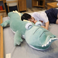 Peluche dinosaure bleu câlin enfant doux fantastique La compagnie de la peluche