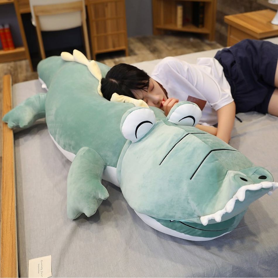 Peluche dinosaure bleu câlin enfant doux fantastique La compagnie de la peluche