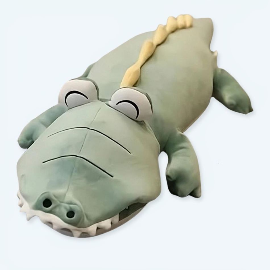 Peluche dinosaure bleu câlin enfant doux fantastique La compagnie de la peluche