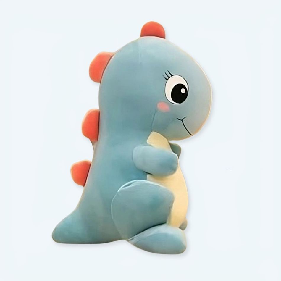 Peluche dinosaure bleu doux enfant câlin jurassique 30cm La compagnie de la peluche
