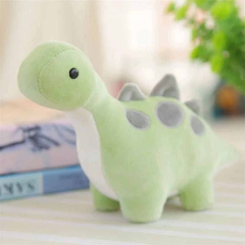 Peluche dinosaure diplodocus vert et gris 30cm