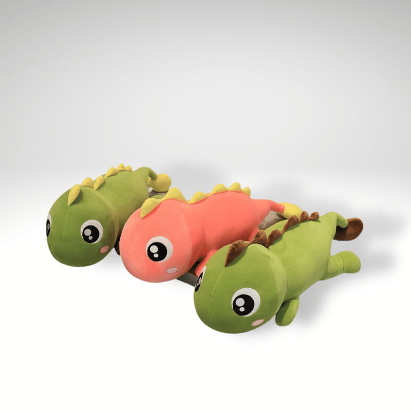 Peluche dinosaure kawaii aux gros yeux