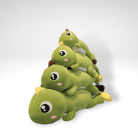 Peluche dinosaure kawaii aux gros yeux