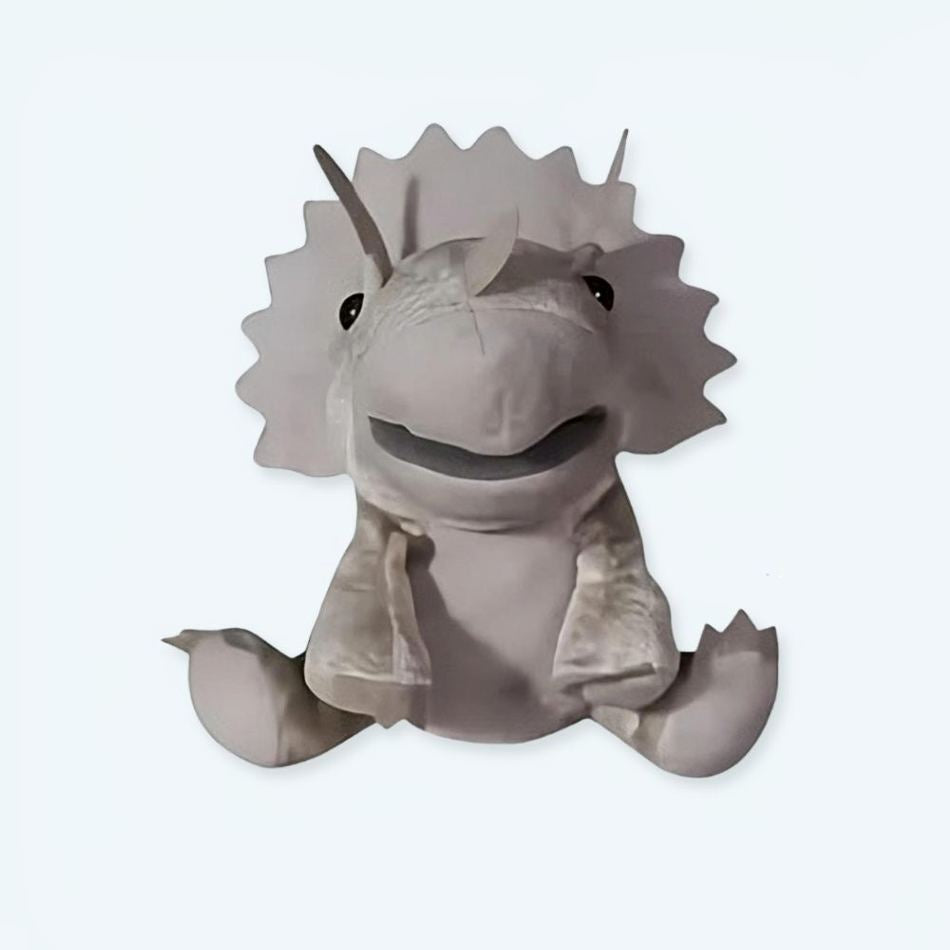 Peluche dinosaure marionnette douce enfant interactive La compagnie de la peluche