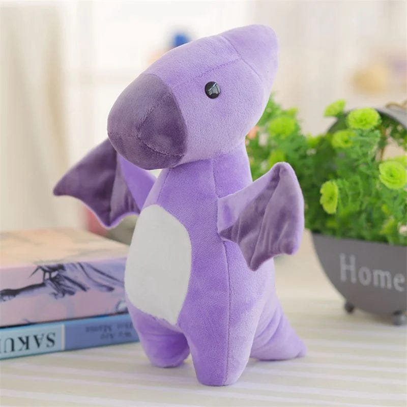 Peluche dinosaure pterodactyl violet 50cm