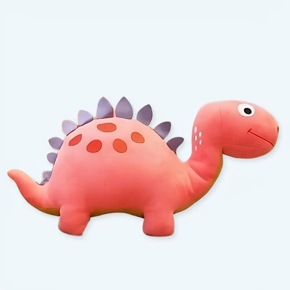 Peluche dinosaure rose amusant enfant doux câlin chambre La compagnie de la peluche