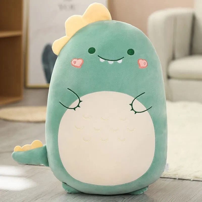 Peluche dinosaure squishmallow vert et content 45cm