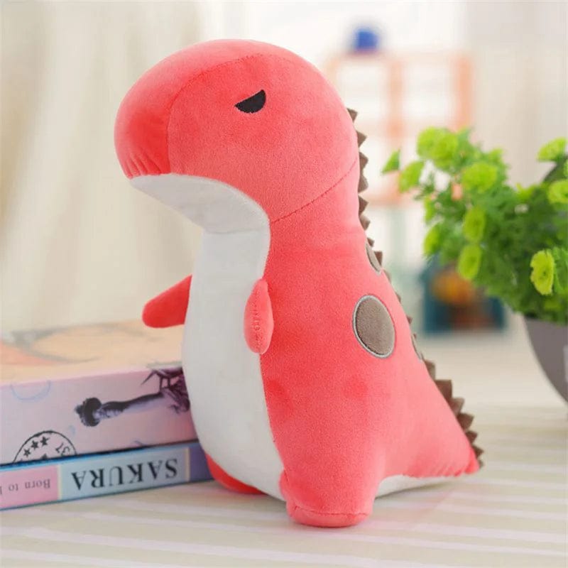 Peluche dinosaure T-rex rouge