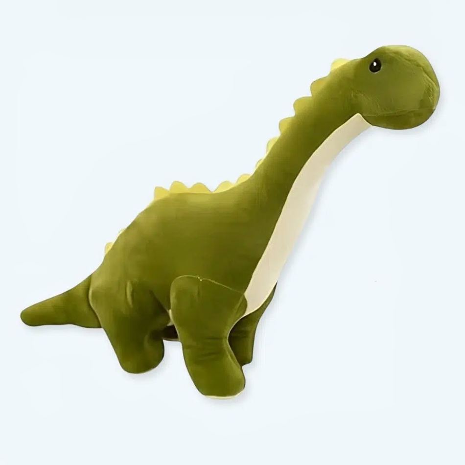 Peluche dinosaure vert doux câlin enfant préhistorique 32cm La compagnie de la peluche