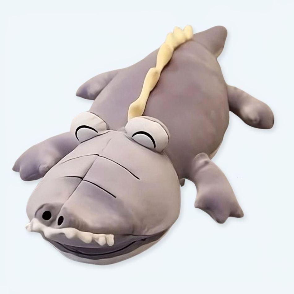 Peluche dinosaure violet magique enfant doux câlin La compagnie de la peluche