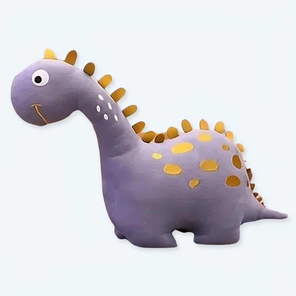 Peluche dinosaure violette amusante douce enfant La compagnie de la peluche