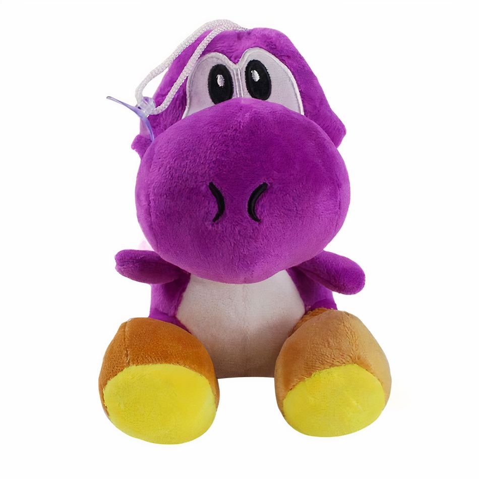 Peluche dinosaure Yoshi Mario douce enfant jeux violet La compagnie de la peluche