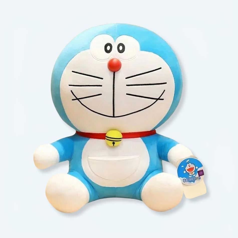Peluche Doraemon câline douce personnage manga bleu 30-cm La compagnie de la peluche