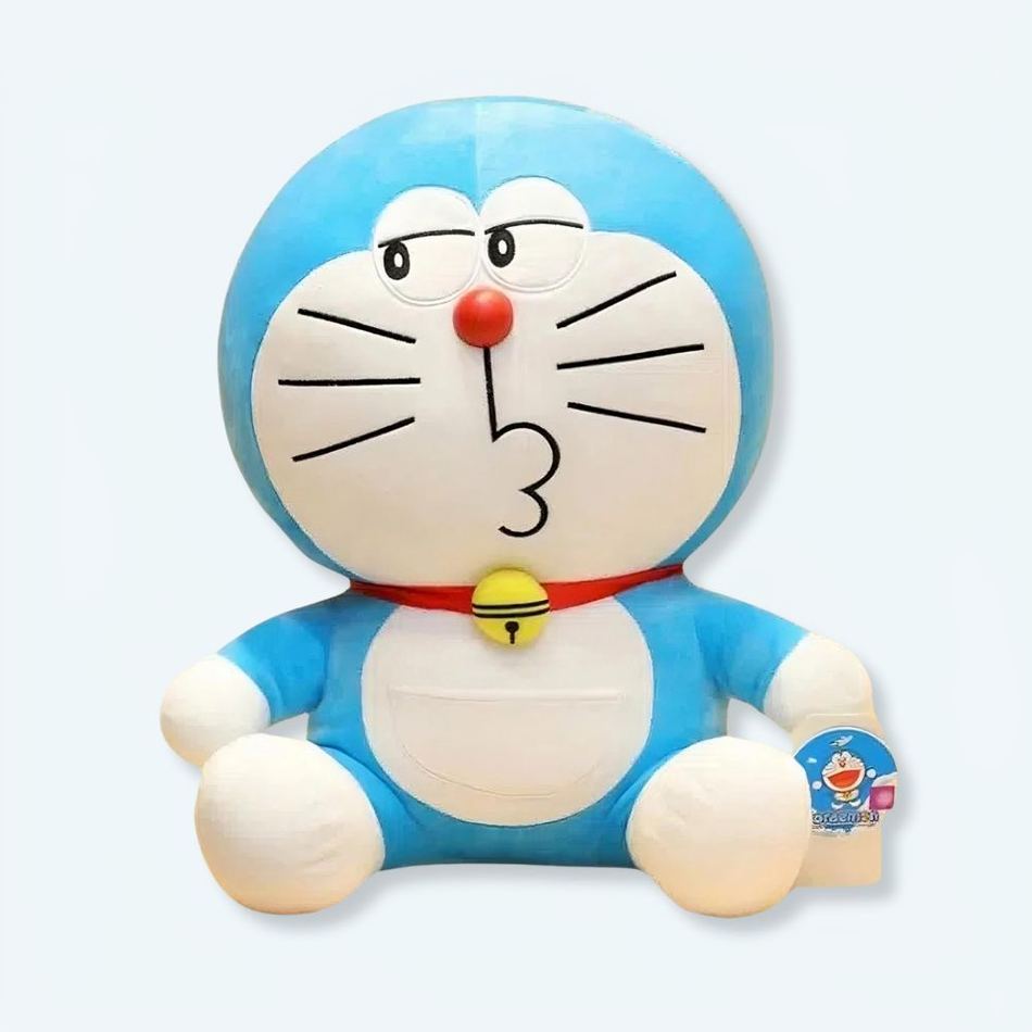 Peluche Doraemon doux indifférent enfant câlin personnage 23cm La compagnie de la peluche