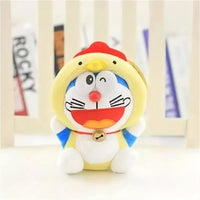 Peluche Doraemon poule déguisée douce câline enfant La compagnie de la peluche