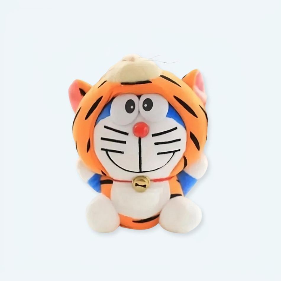Peluche Doraemon tigre mignon enfant douce câline La compagnie de la peluche