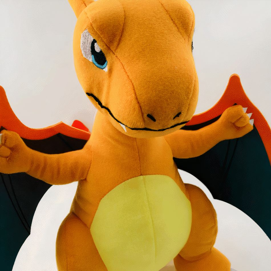 Peluche Dracaufeu assis doux enfant dragon câlin La compagnie de la peluche