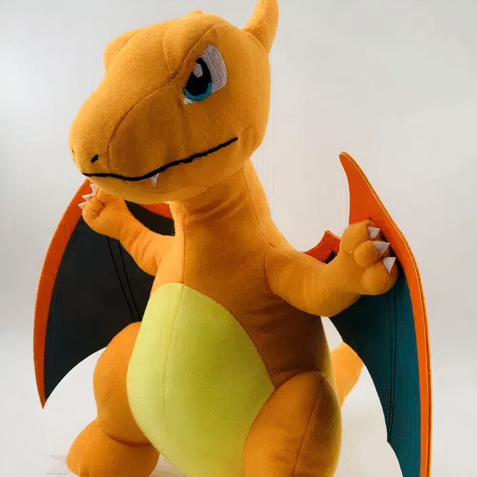 Peluche Dracaufeu assis doux enfant dragon câlin La compagnie de la peluche