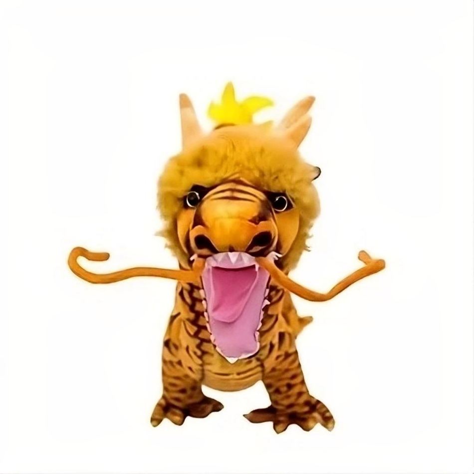 Peluche dragon chinois doux enfant aventure câlin La compagnie de la peluche