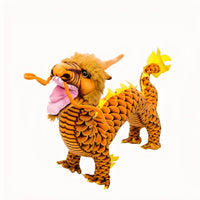 Peluche dragon chinois doux enfant aventure câlin La compagnie de la peluche