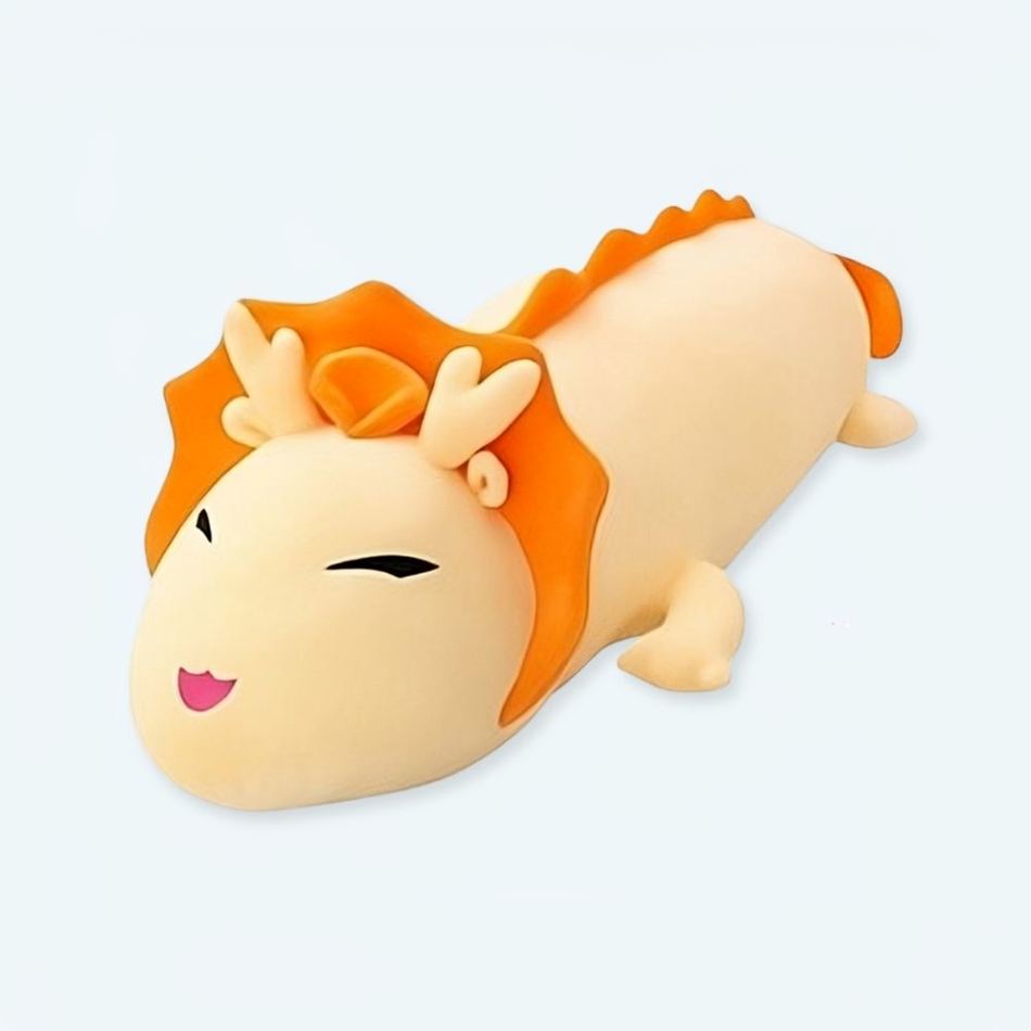 Peluche Dragon de feu en velours rouge fantastique La compagnie de la peluche