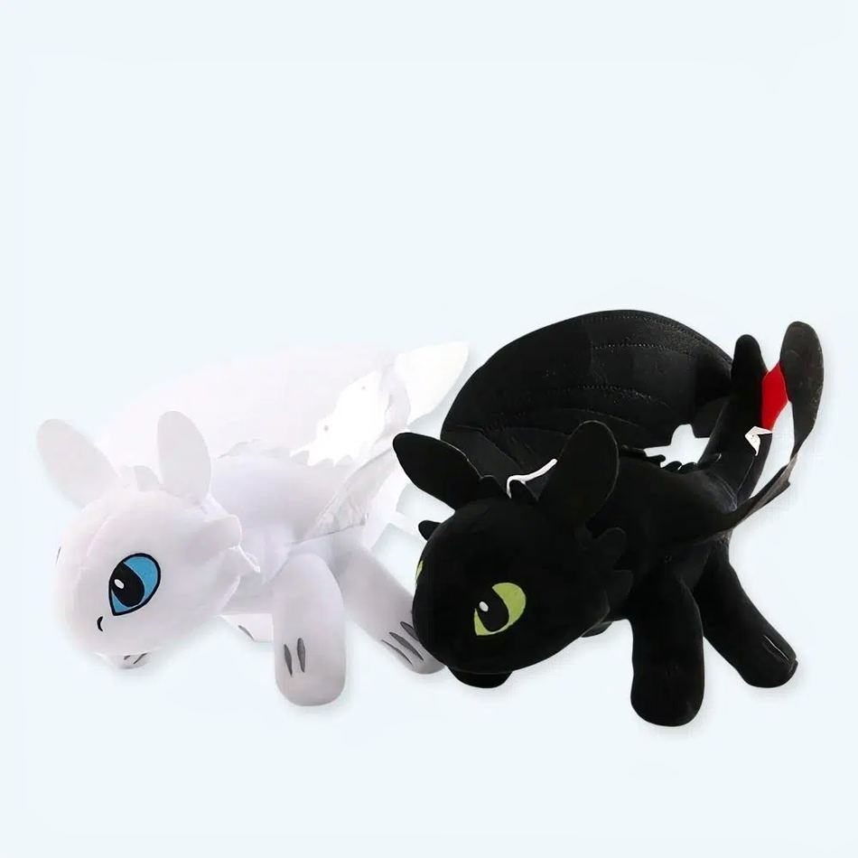 Peluche Dragon Krokmou Furie Eclair douce fantastique La compagnie de la peluche