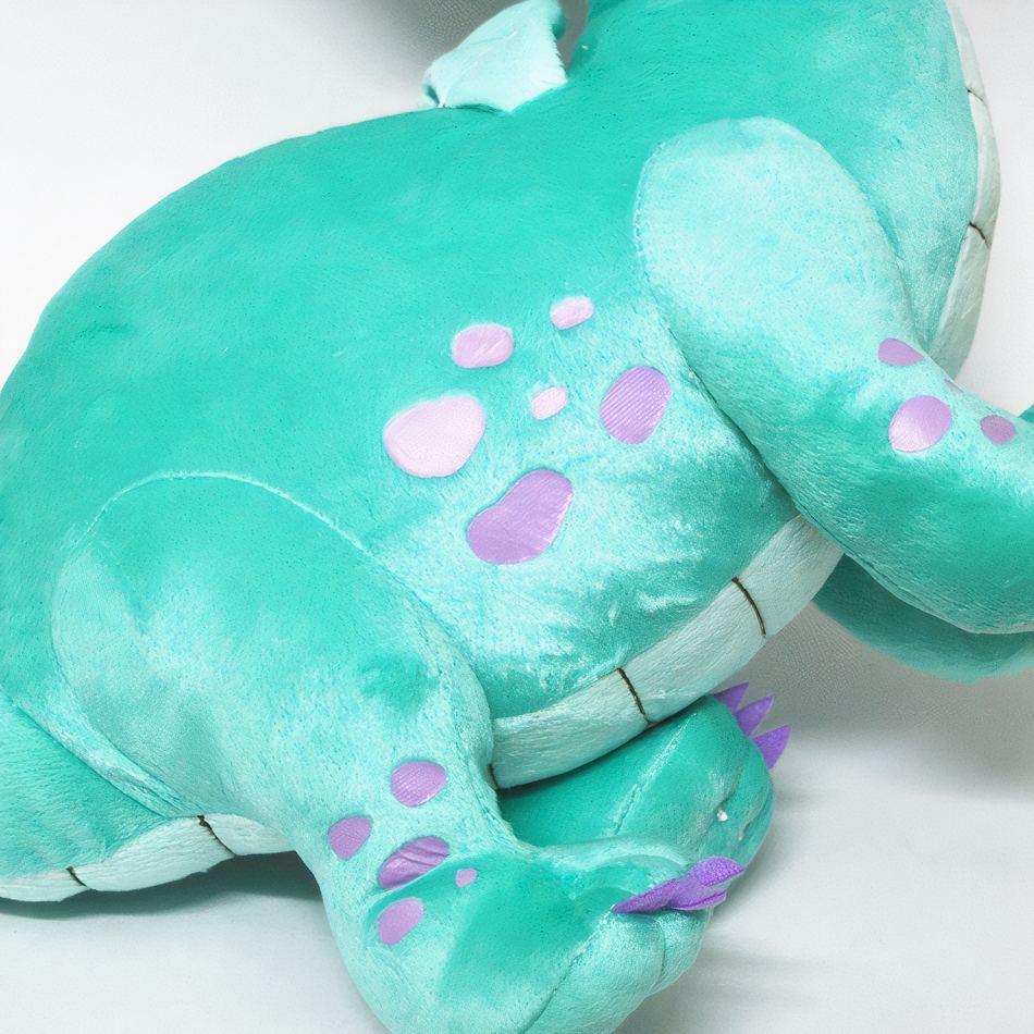 Peluche dragon vert doux compagnon enfant fantastique La compagnie de la peluche