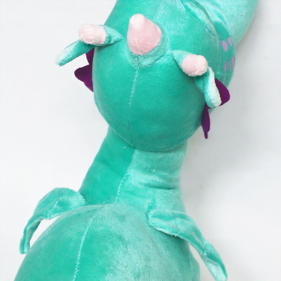 Peluche dragon vert doux compagnon enfant fantastique La compagnie de la peluche