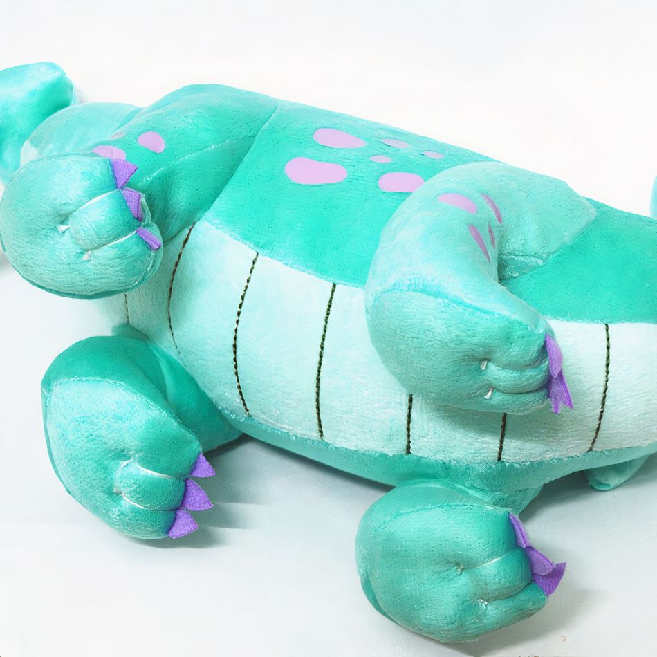 Peluche dragon vert doux compagnon enfant fantastique La compagnie de la peluche
