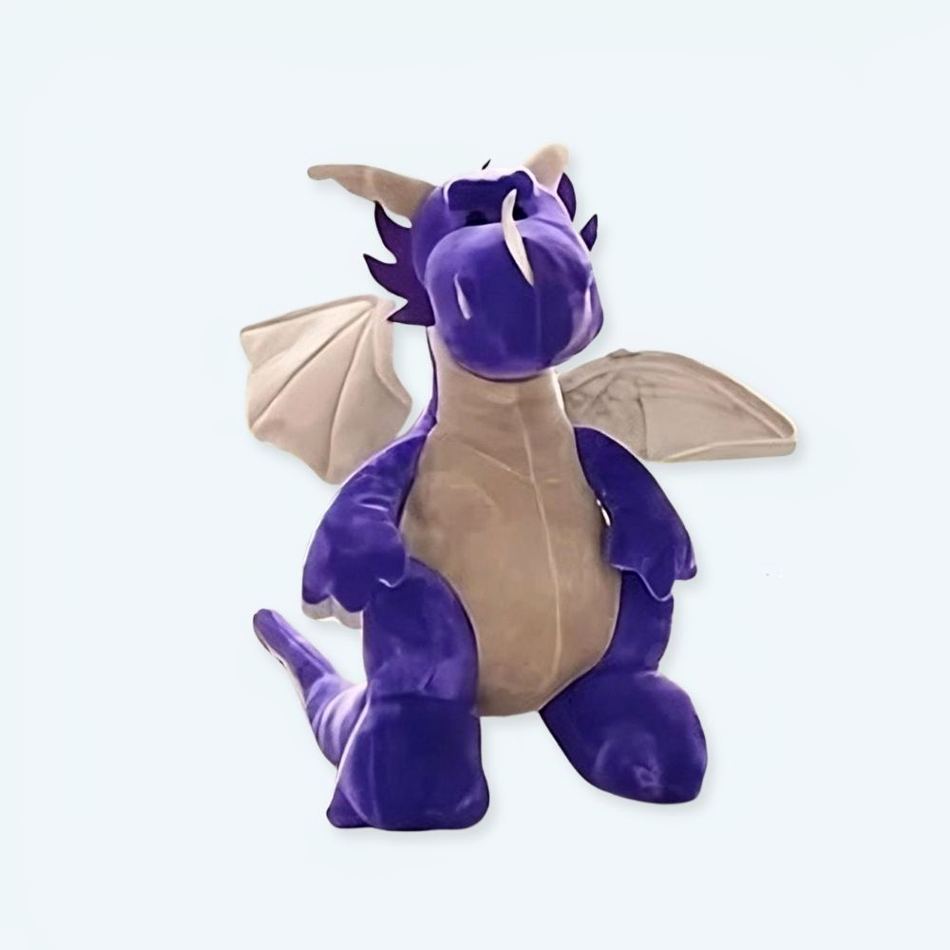 Peluche dragon violet doux magique enfant câlin La compagnie de la peluche