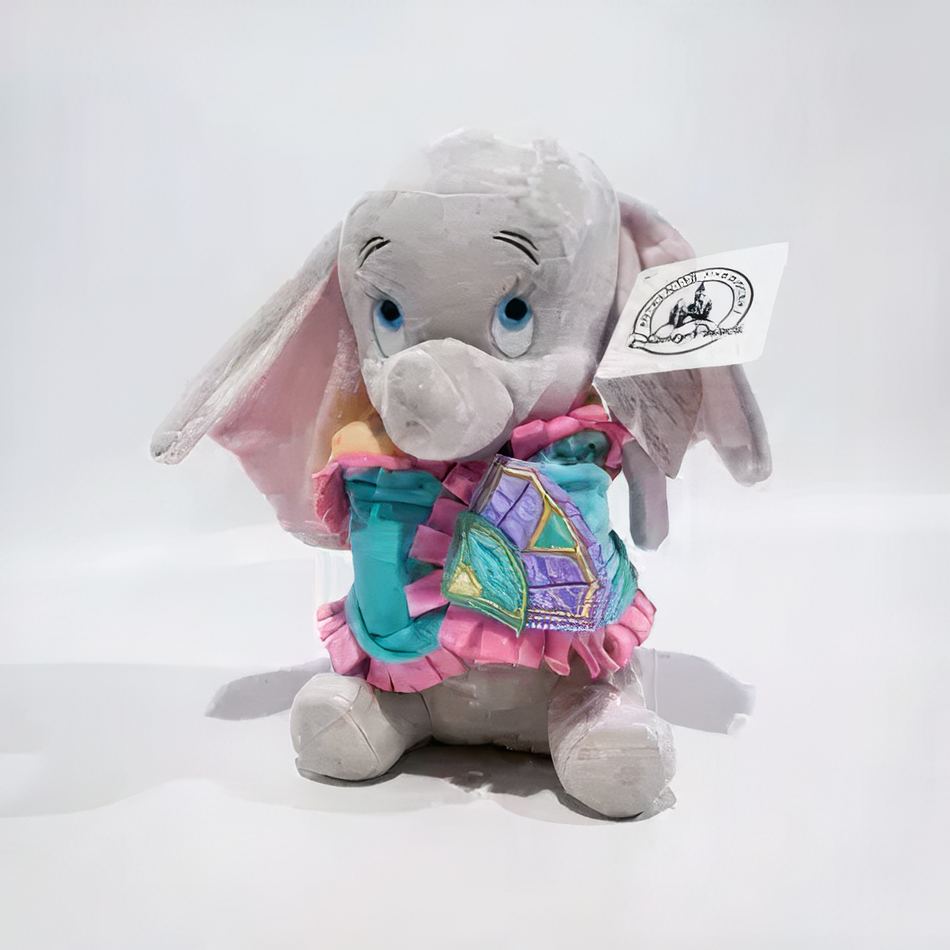 Peluche Dumbo Disney douce couverture câline enfant La compagnie de la peluche