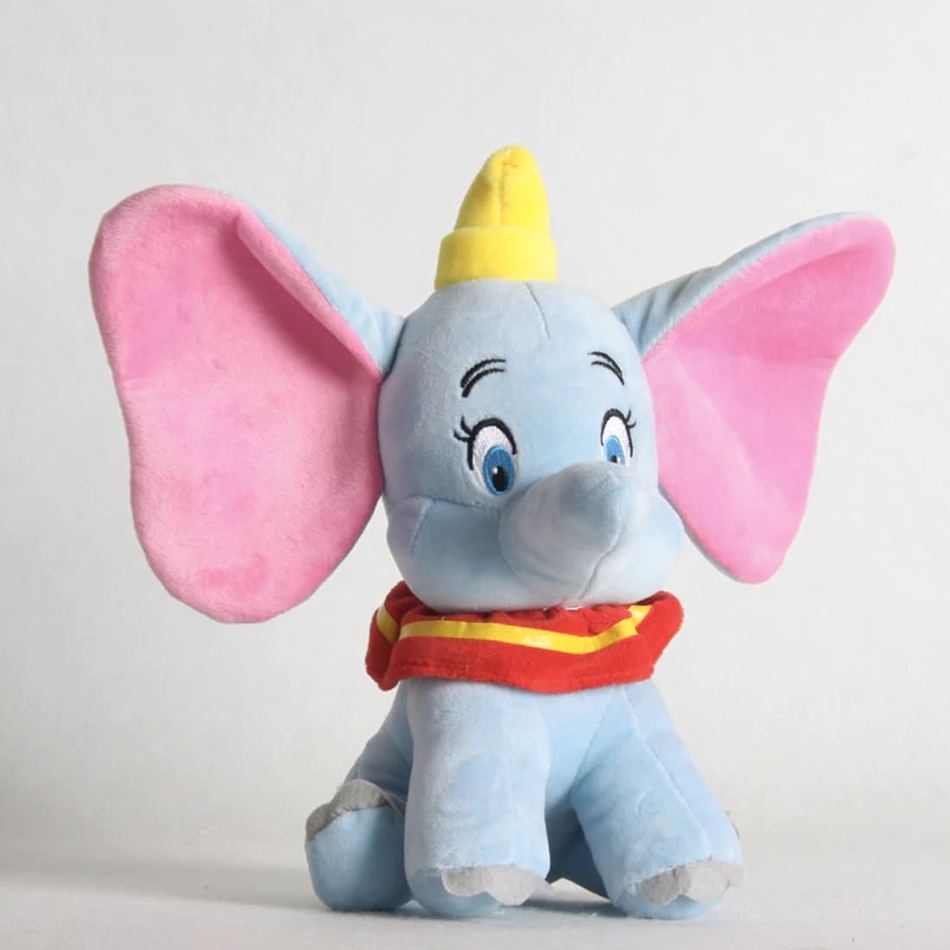 Peluche Dumbo éléphant doux gris bleu enfant câlin La compagnie de la peluche