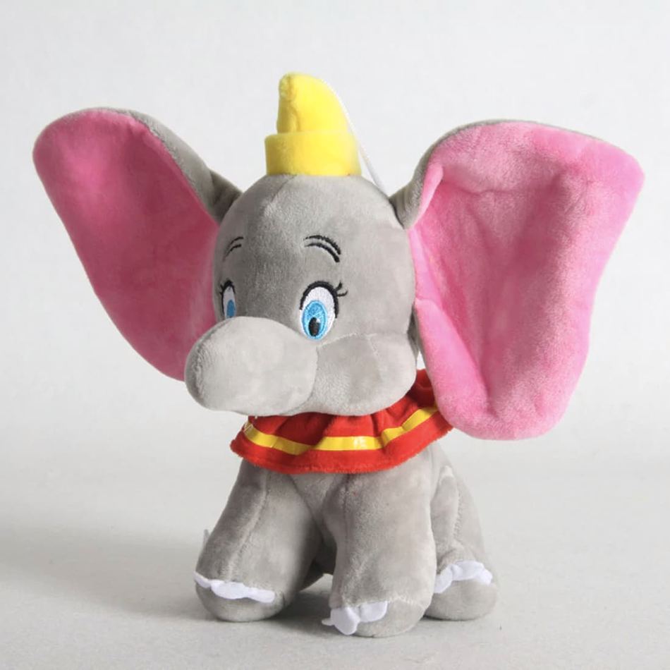 Peluche Dumbo éléphant doux gris bleu enfant câlin La compagnie de la peluche