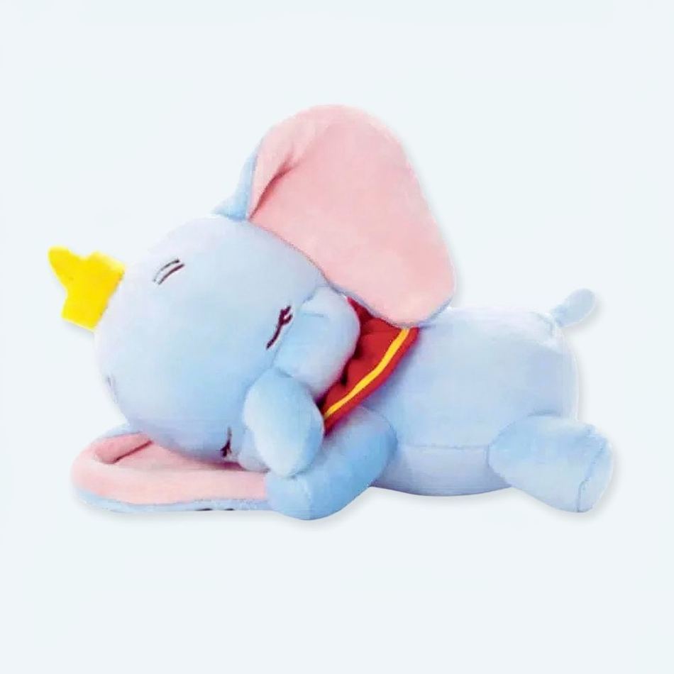 Peluche Dumbo éléphant endormi doux et câlin La compagnie de la peluche