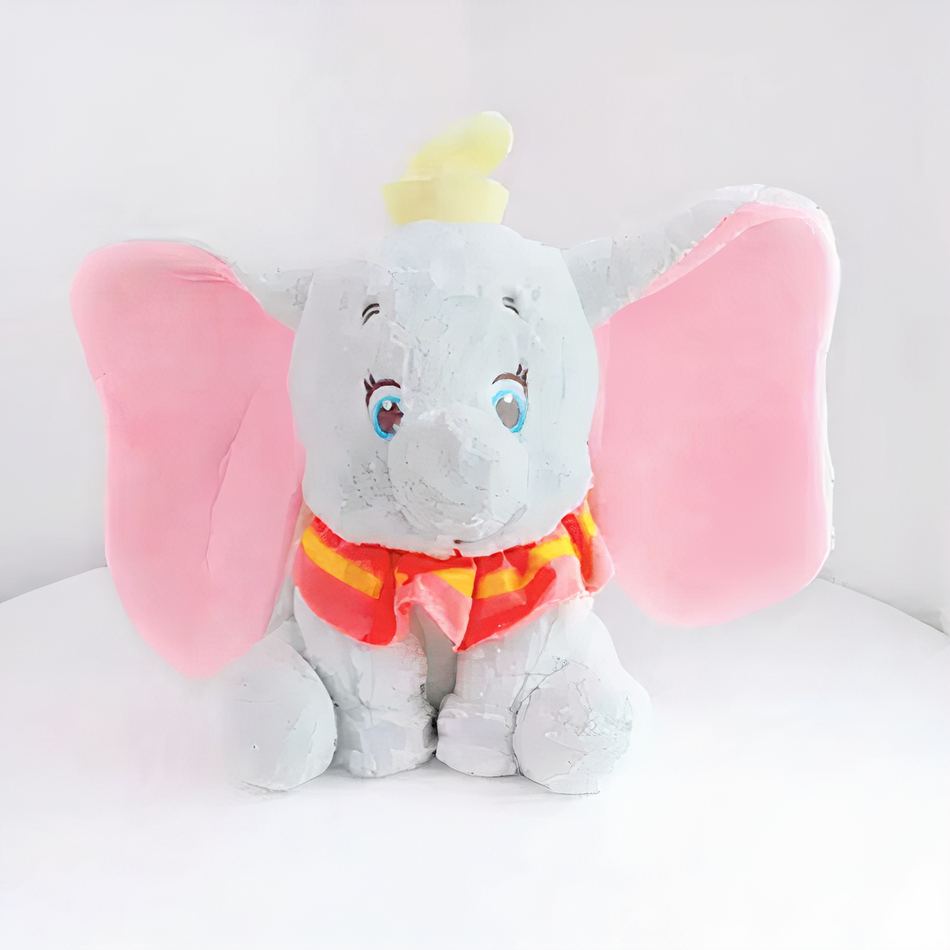 Peluche Dumbo éléphant gris doux câlin enfant La compagnie de la peluche