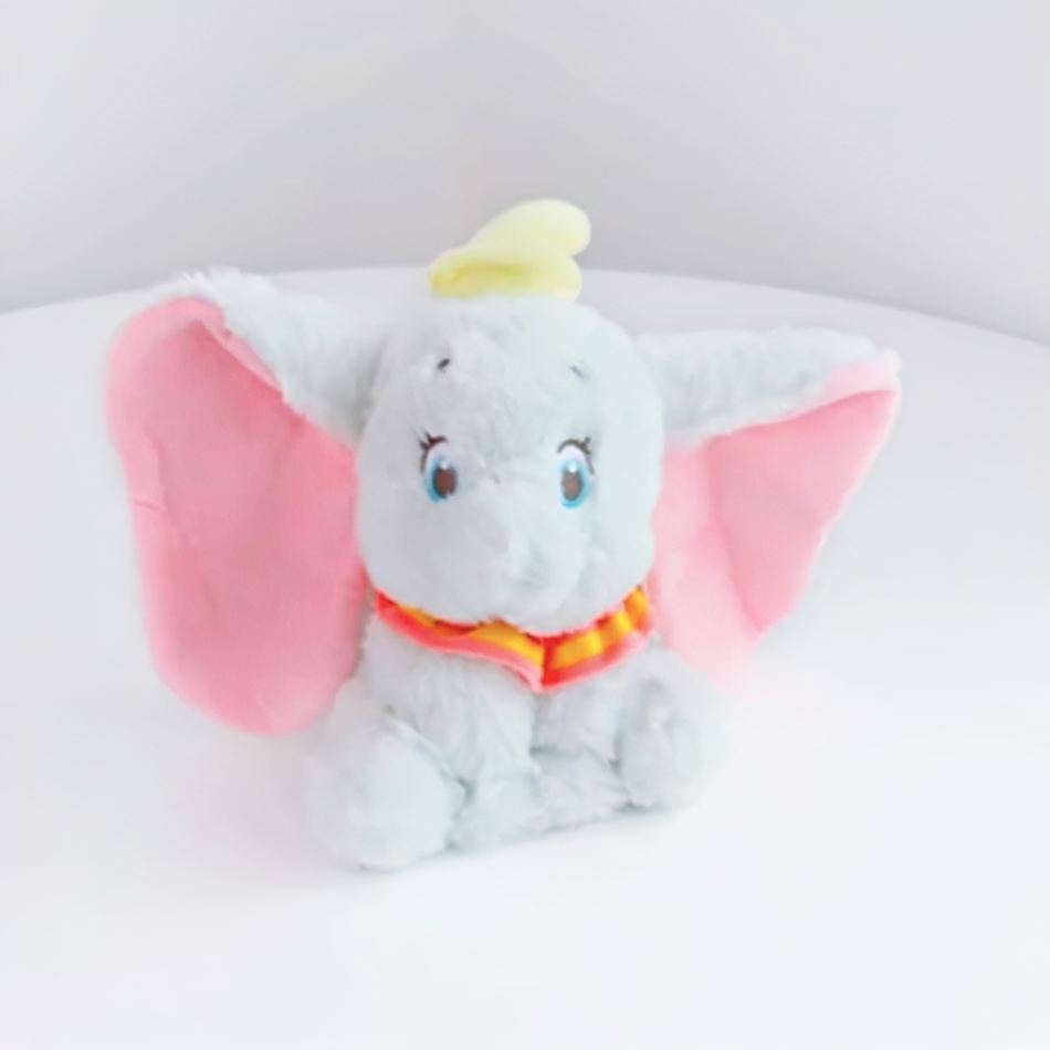 Peluche Dumbo éléphant gris doux câlin enfant La compagnie de la peluche